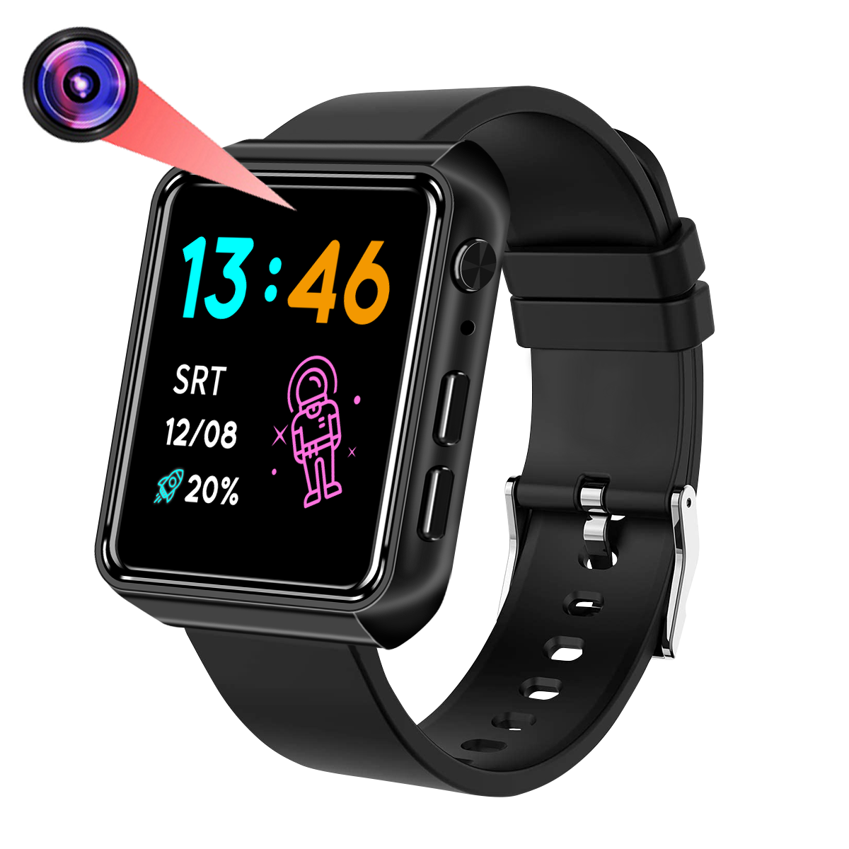 Metal Invisiable 1080P Camera Smart Watch